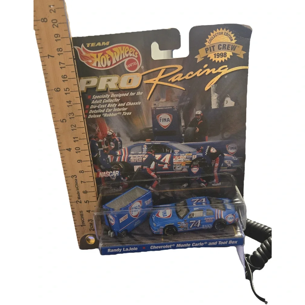 Randy LaJoie #74 FINA Hot Wheels Pro Racing 1998 Pit Crew Edition MOC